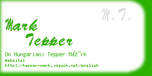mark tepper business card